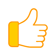 Illustration of a thumbs-up icon representing flexible and customizable approval workflows.
