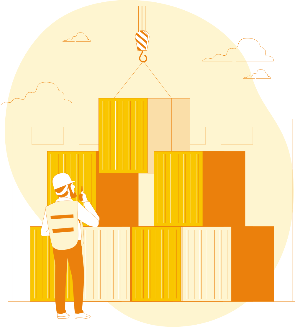 warehouse management illustration